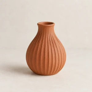 Ribbed Ceramic Bud Vase — unbranded product