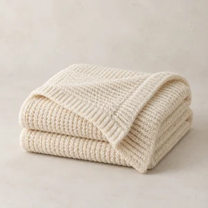 Cotton Knit Throw — unbranded product