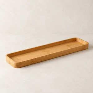 Bamboo Bathroom Tray — unbranded product