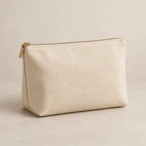 Cotton Cosmetic Pouch — unbranded product